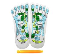 Calcetines de masaje de 1/2 par - Calcetines de acupresión de algodón, Calcetines de reflexología plantar, Calcetines manuales para aliviar el dolor | Calcetines de reflejos plantares spa con masaje