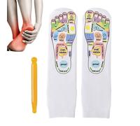 Calcetines de masaje de pies,Calcetines de reflexología s, Calcetines de reflexología de acupresión, Calcetines de algodón para herramientas de reflexología de acupresión para el hogar, centro
