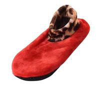 Calcetines de mujer a la moda, informales, de leopardo, suaves, acogedores, de doble capa, gruesos, de felpa, para invierno, calentadores de pies, calcetines de tobillo para uso diario, calcetines de