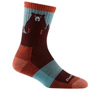 Calcetines de mujer Darn Tough Bear Town Micro Crew Lightweight With Cushion Talla de calcetines: 41-42,5 / Color: rojo