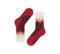 FALKE TK2 Explore W So lana hilo funcional antiampollas gruesos 1 par, Calcetines para senderismo Mujer, Rojo Merlot 8117 Crest-O, 39-40