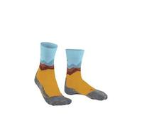 FALKE TK2 Explore Crest W So lana hilo funcional antiampollas gruesos 1 par, Calcetines para senderismo Mujer, Amarillo Lemonade 1301, 35-36