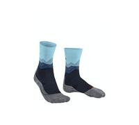 FALKE TK2 Explore W So lana hilo funcional antiampollas gruesos 1 par, Calcetines para senderismo Mujer, Azul Navy 6162 Crest-O, 39-40