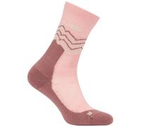 Calcetines de mujer Icebreaker Women Merino Hike+ Medium Crew Across the Peaks Talla de calcetines: M / Color: rosa