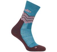 Calcetines de mujer Icebreaker Women Merino Hike+ Medium Crew Across the Peaks Talla de calcetines: S / Color: azul
