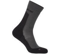 Calcetines de mujer Icebreaker Women Merino Hike+ Medium Crew Talla de calcetines: M / Color: negro/gris