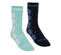 Calcetines de mujer Kari Traa Vinst Wool Socks 2Pk Talla de calcetines: 36-38 / Color: turquesa/azul