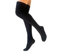 Calcetines de mujer por encima de las rodillas de suave y cálida lana - Made in Italy