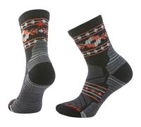 Calcetines de mujer Smartwool W Hike Light Cushion Retro Floral Talla de calcetines: 37-41 / Color: negro/naranja