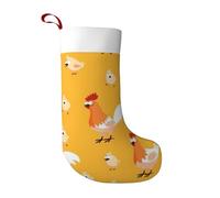 Calcetines de Navidad de pollo de terciopelo suave, decoración de calcetines de Navidad, celebrando este adorno de Navidad, regalo para familiares y amigos