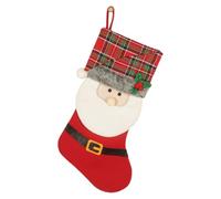 Calcetines de Navidad para - 47 centímetros de fondo para fiestas con diseño 3D, bolsas reutilizables para caramelos de Navidad, para adultos, dulces, juguetes pequeños, chimenea, abrigo de chimenea