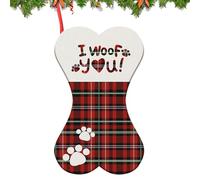 Calcetines de Navidad para animales domésticos | Calcetín de Navidad con huellas de - Decoración colgante para niños, niñas, niños, fiesta en clase, trabajos de invierno, premios fiestas y