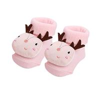 Calcetines de Navidad para bebés, niños pequeños, niñas, calcetines para niños, suela blanda antideslizante, zapatos para niños pequeños, calcetines, Calcetines Vistosos para Chicas (F, 6-12 Months)