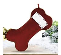 Calcetines de Navidad para mascotas, calcetines navideños con forma de hueso de perro, calcetines de yute de gran capacidad para perros y gatos, bolsas de regalo perfectas con ambiente navideño