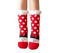 Calcetines de Navidad para niños, divertidos calcetines de Navidad, calcetines antideslizantes, térmicos, gruesos, calcetines térmicos, suaves, térmicos, antideslizantes, calcetines de cabaña,