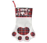 Calcetines De Navidad Perros,Estampado De Patas Dulces Rellenos | Vacaciones Tradiciones Guardián - para Niñas Niños Adultos Niños Pequeños Repisas Artesanía Precios Dulces Vacaciones Invierno