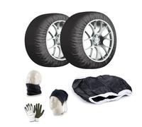 Calcetines de nieve 325/35R22 homologados para ruedas de coche talla XXL Juego de nieve y hielo para neumáticos motrices, 1 par = 2 unidades, carreteras invernales heladas (68075)
