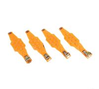 Calcetines de nieve ajustables, 4 unidades, antideslizantes, para material | Compatible con camiones SUV, terrenos de montaña, campos de barro, tormentas de invierno, seguridad familiar