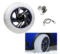 Calcetines DE Nieve para NEUMÁTICOS 225/45 R18 CALZANEVE Tamano L para Llantas DE Ruedas DE Coche PAR DE Calcetines DE Nieve Ice EN Tejido HOMOLOGADO SPARCO Silent Snow Socks Cadena DE REEMPLAZO