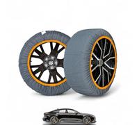 Calcetines de nieve universales para neumáticos - Compatibles con 225/60 R18, 255/45 R19, 235/55 R18 y más - Accesorio antideslizante de invierno para coches, SUV y Tesla - Alternativa práctica a las
