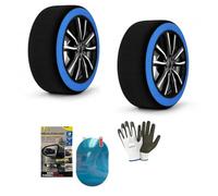 Calcetines de nieve y hielo para neumático 285/70R17 - Calcetines de nieve homologados UNI EN 16662-1:2020 para ruedas radio llanta 17 talla XXXL Juego de 1 par = 2 unidades para carreteras invernales