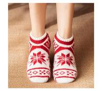 Calcetines De Pantufla Zapatos de lana gruesa de invierno for mujer, calcetines gruesos y cálidos for el hogar y el dormitorio, zapatillas antideslizantes for hombre, calcetines de nieve, regalo de Na