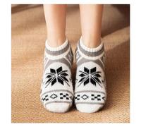 Calcetines De Pantufla Zapatos de lana gruesa de invierno for mujer, calcetines gruesos y cálidos for el hogar y el dormitorio, zapatillas antideslizantes for hombre, calcetines de nieve, regalo de Na