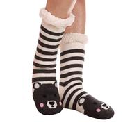 Calcetines de peluche divertidos, divertidos calcetines para mujer, calcetines cálidos y gruesos, calcetines térmicos suaves, antideslizantes, calcetines de cabaña, calcetines transpirables,