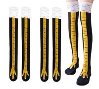 Calcetines de Pierna de Pollo, Calcetines de Muslo de Pollo, calcetines Hasta la Rodilla con Patas de Pollo, Accesorios de Disfraces Divertidos para Cualquier Persona Durante las Fiestas