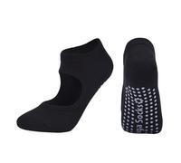 Calcetines de pilates para mujer, de algodón, antideslizantes, para trampolines, fitness, entrenamiento, baile, entrenamiento