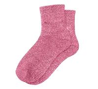Calcetines de punto para mujer, color rosa, calcetines de punto lisos, calcetines térmicos, calcetines cortos, transpirables, disfraces de carnaval con lentejuelas, calcetines de cama, calcetines de