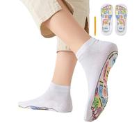 Calcetines de reflexología, calcetines de tabla de masaje de pies, herramienta de presión de punto gatillo, del estrés de algodón, función, categoría de bienestar de alto rendimiento, adultos