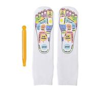 Calcetines de reflexología, calcetines de tabla de masaje de pies, herramienta de presión de punto gatillo, del estrés de algodón, función, categoría de bienestar de alto rendimiento, adultos
