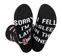 Calcetines de regalo para videojuegos, accesorios para jugadores, regalo de noche de juegos para los amantes de los juegos, regalo para jugadores, Calcetines ASLEEP, Talla única