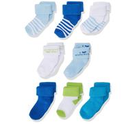 Calcetines de rizo y para reci?n nacidos de Luvable Friends para beb?s varones, de 6 a 12 meses, en azul