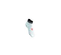 COMPRESSPORT Pro Racing Socks V4.0 Ultralight Run Low - Unisex - Blanco / Gris / Rojo - talla 45/48- modelo 2025