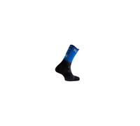 Lurbel Rise Five, Calcetines de trail running, transpirables, calcetines anti-ampollas, calcetines unisex, calcetín altos para correr. (FR/ES, Letras, M, Regular, Regular, Azul Royal/Negro)