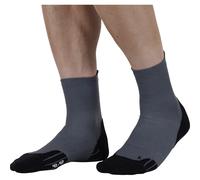 Calcetines de trail/running Monnet MID RUN ULTRA 2 (GRIS/NEGRO)