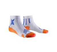 Calcetines de running X-SOCKS RUN EXPERT ANKLE (BLANCO/NARANJA/ AZUL TWYCE)