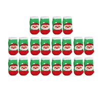 Calcetines de s Fondo Verde Patrón de Viejos Suministros de Mascotas Resistentes al paria elástica para el Invierno de Navidad 5 Sets (L)