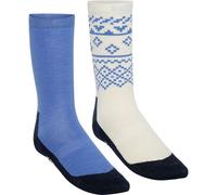 Calcetines de senderismo Kari Traa Ragna, mujer, 2 pares, azul claro 39-41