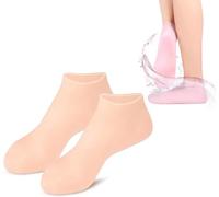 Calcetines de silicona para pedicura y spa para mujer, calcetines de silicona para pies secos y agrietados, calcetines de gel hidratante para pies, máscaras de pies, calcetines de talón de gel de aloe
