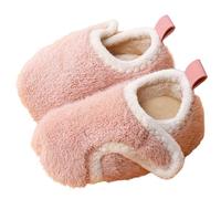 Calcetines de sol genéricos para niños cálidos y polares, calcetines de caminar para bebé, zapatos de interior con suelas blandas para bebés de 9 meses a 7 años, rosa, 9-15 mois
