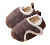 Calcetines de sol genéricos para niños cálidos y polares, calcetines de caminar para bebé, zapatos de interior con suelas blandas para bebés de 9 meses a 7 años, marrón, 9-15 mois