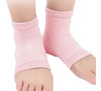 Calcetines de tacón de gel, calcetines para el talón para pies secos agrietados mujeres,Heat Foot Care Calcetines hidratantes | Hidratación profunda, reparación de humedad durante la noche, cuidado de