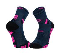 Calcetines de trail BV sport SOCQUETTE TRAIL ULTRA.2 ''MID'' (AZUL/ROSE)