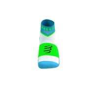 Calcetines de Trail Compressport Ultra Trail Low Azul Royal/Verde 35 - 38