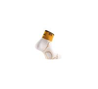 Calcetines de trail lurbel desafio three blanco/amarillo ambar 36 - 38