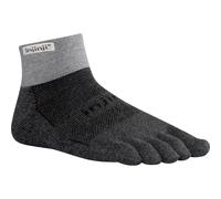 Injinji - Calcetines de media altura con dedos separados de la gama Trail para hombre, Hombre, color granito, tamaño medium