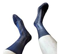 Calcetines de vestir jacquard rombicos para hombre, paquete de 3, calcetines de trabajo formales de negocios, nailon transpirable, elástico fino, ajuste cómodo, para uso profesional de oficina (M